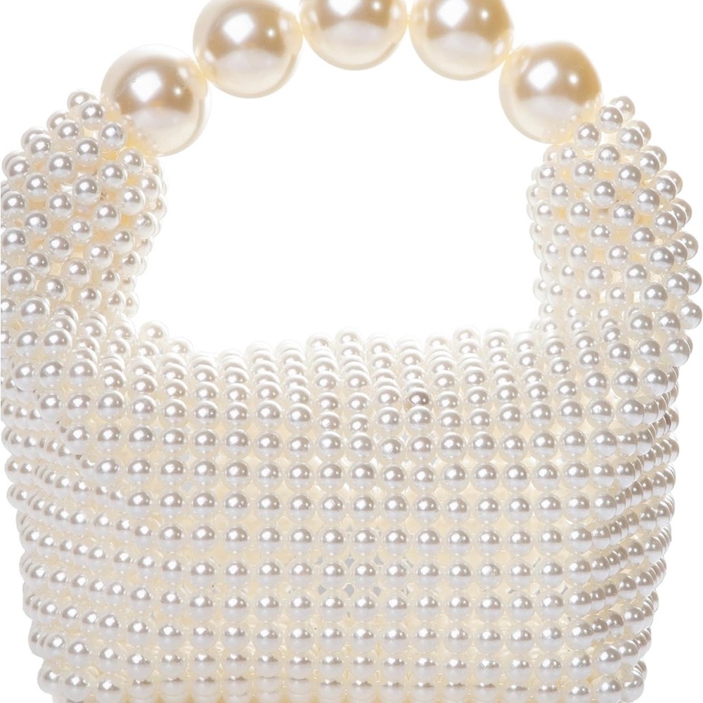 Pearl Beaded Evening Bag Clutch